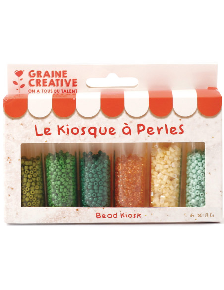 De kraamparel 6 kleuren rocailles kralen 2 mm - Jungle