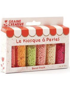 De kraamparel 6 kleuren rocailles kralen 2 mm - Smoothie bowl