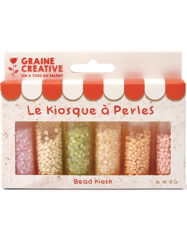 De kraam met kralen 6 kleuren rocailles kralen 2 mm - Mochi ijsjes