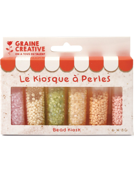 De kraam met kralen 6 kleuren rocailles kralen 2 mm - Mochi ijsjes