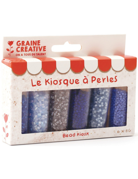 De kraamparel 6 kleuren rocailles kralen 2 mm - Storm