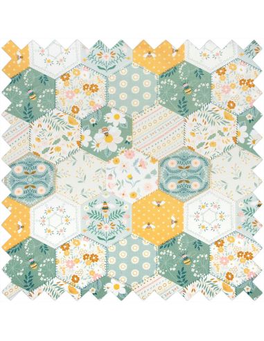 Tas voor naaimachine - Patchwork bijen