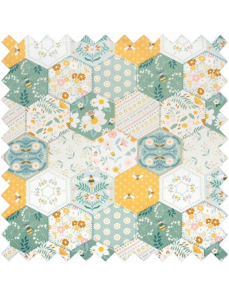 Tas voor naaimachine - Patchwork bijen