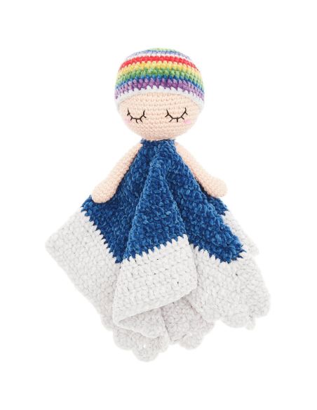 Haakpakket knuffeldeken - Regenboog