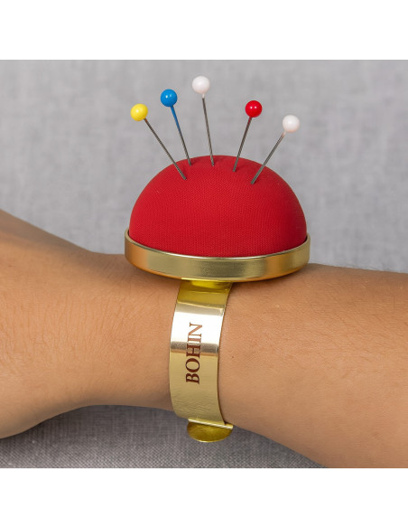 Bohin speldenarmband - Rood