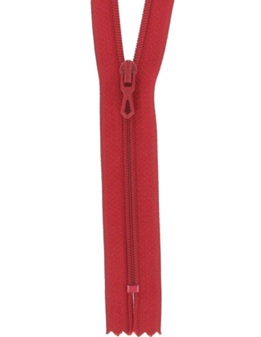 Nylon ritssluiting - Vermiljoenrood