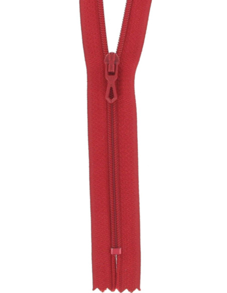 Nylon ritssluiting - Vermiljoenrood