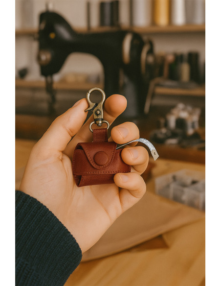Leren etui voor meetlint Muud Malmö Hook - Rich Brown