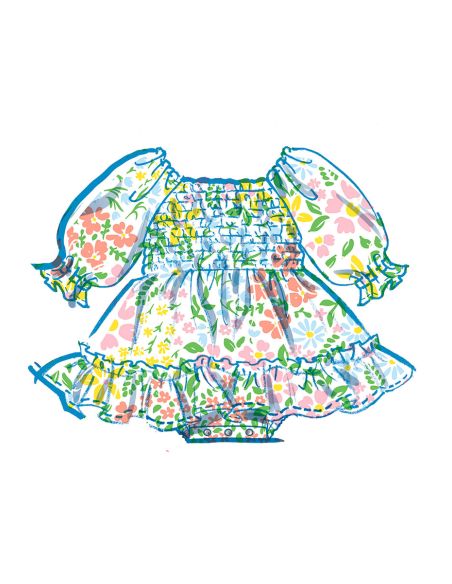 Patroon voor romper en jurk - McCall's 8591