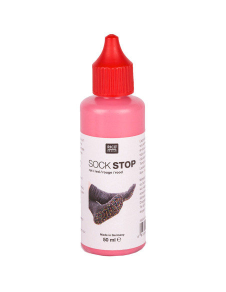 Antislip latexfles voor sokken - Rood