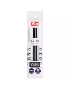 Prym Ergonomics breinaalden met 2 punten van koolstof
