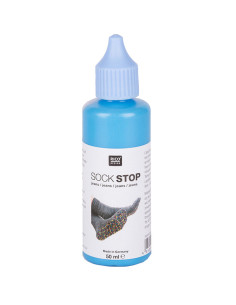 Antislip latex fles voor sokken - Blauw
