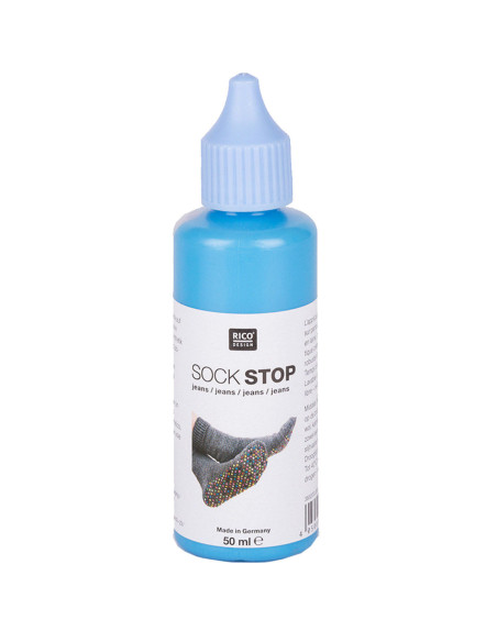 Antislip latex fles voor sokken - Blauw