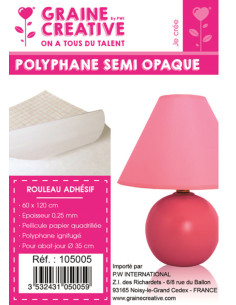 Semi-transparante geruite polyfaan kleeffolie