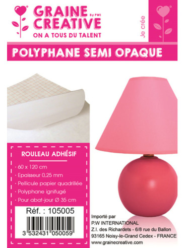 Semi-transparante geruite polyfaan kleeffolie