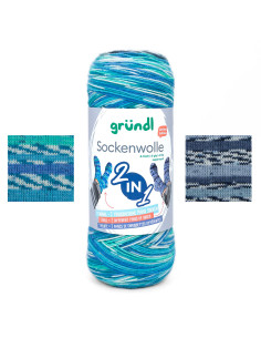 Sokkenwol Sockenwolle 2 in 1 Gründl