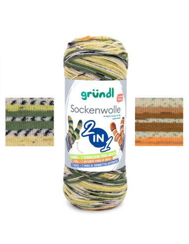 Hot Socks kleur Gründl sokkenwol