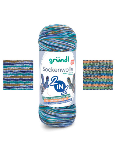 Hot Socks kleur Gründl sokkenwol