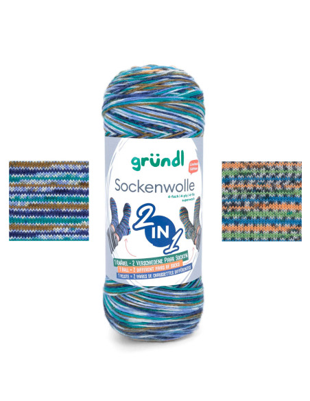 Hot Socks kleur Gründl sokkenwol