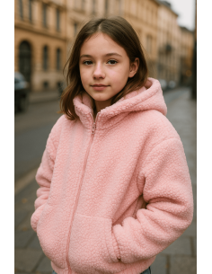 Fleece stof - Babyroze 2