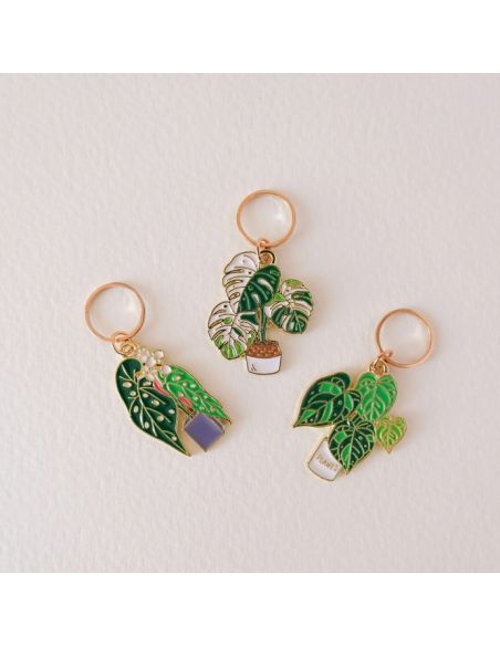 Set van 3 steekmarkeerders - Monstera