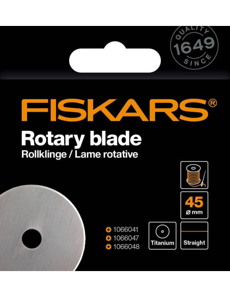 Fiskars Titanium roterend mes Ø45 mm