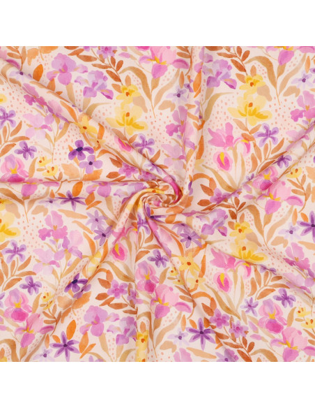 Viscose stof - Bloemen
