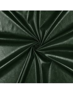 Glanzende stretch imitatiestof voor kleding - Engels groen