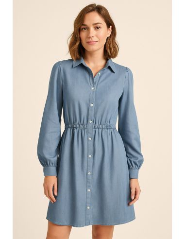 Tencel denim stof - Lichtblauw