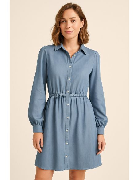 Tencel denim stof - Lichtblauw