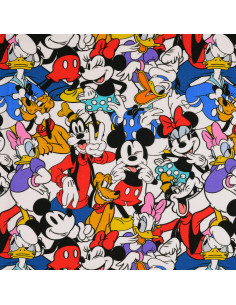 Disney jersey stof - Mickey en zijn vrienden