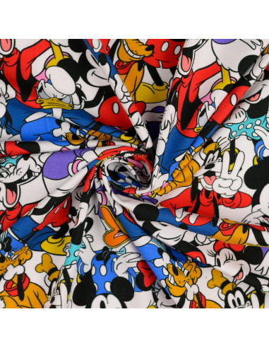 Disney jersey stof - Mickey en zijn vrienden