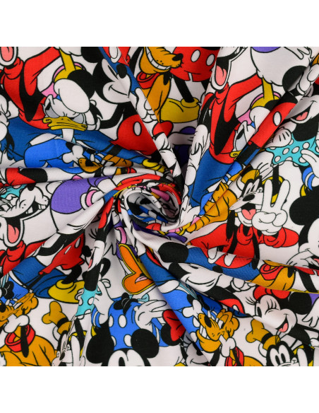 Disney jersey stof - Mickey en zijn vrienden