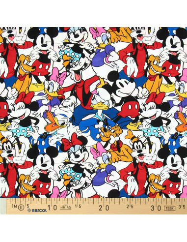 Disney jersey stof - Mickey en zijn vrienden