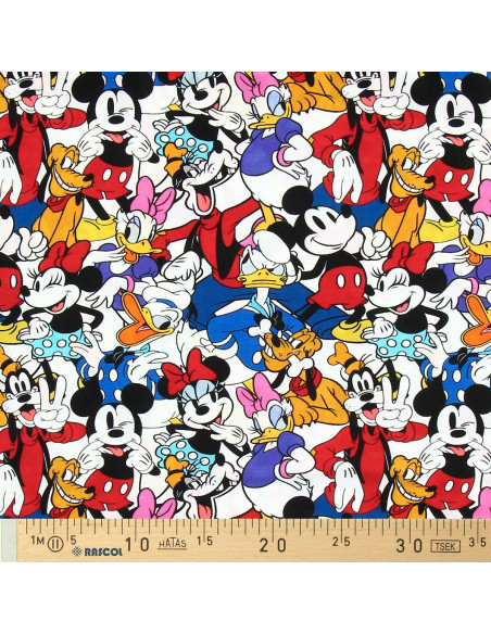 Disney jersey stof - Mickey en zijn vrienden