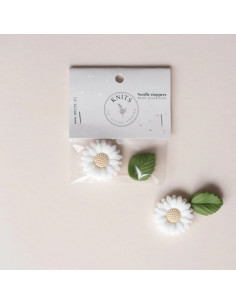 Wolstoppen voor breinaalden - Witte margriet 2