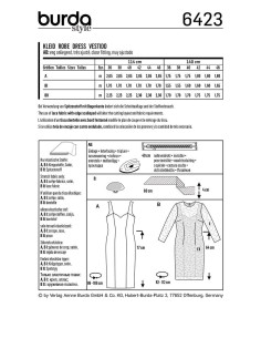 Jurkpatroon - Burda 6423 2