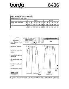 Broekpatroon - Burda 6436 2