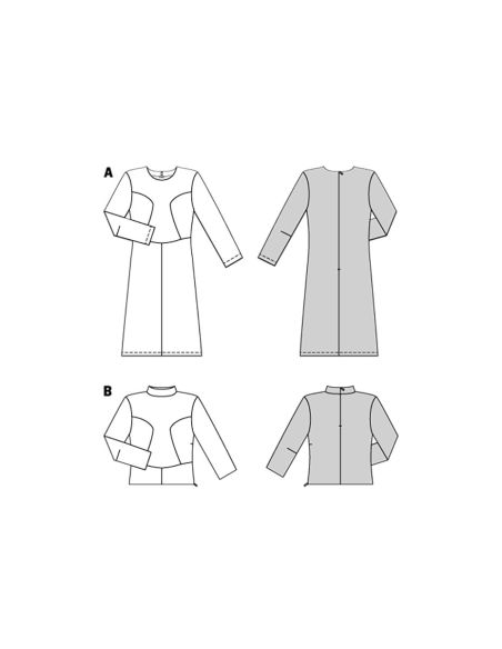 Jurk en T-shirt patroon - Burda 5677