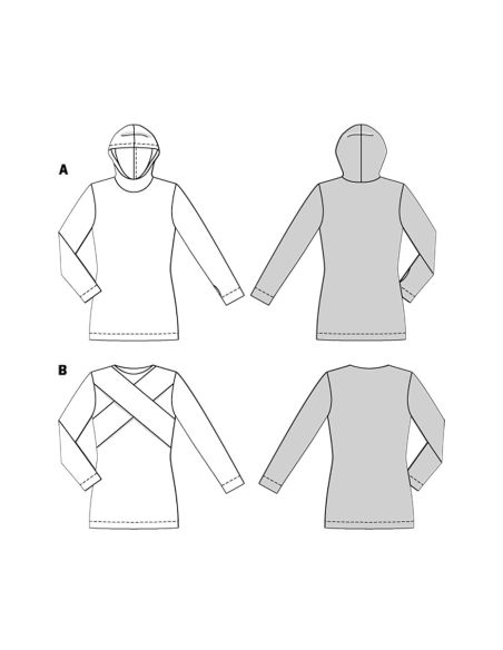 Trui- en T-shirtpatroon - Burda 5680