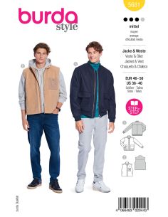 Jas- en vestpatroon - Burda 5681