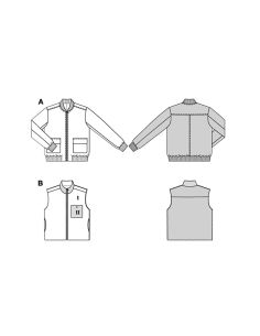 Jas- en vestpatroon - Burda 5681 2