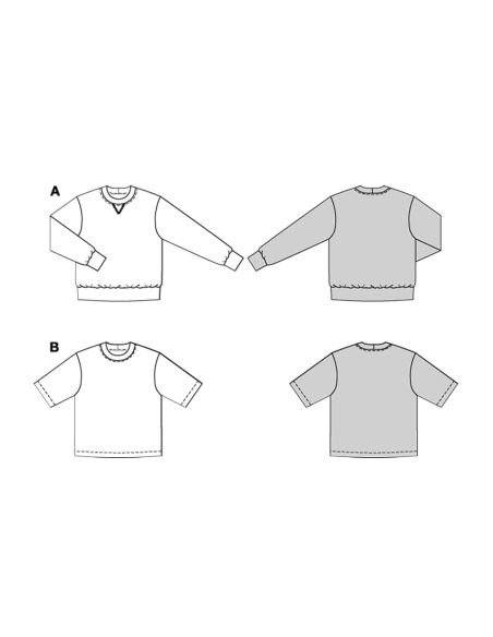 T-shirt patroon - Burda 5682