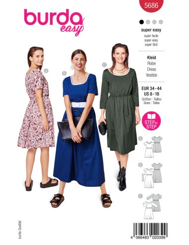 Jurkpatroon - Burda 5686