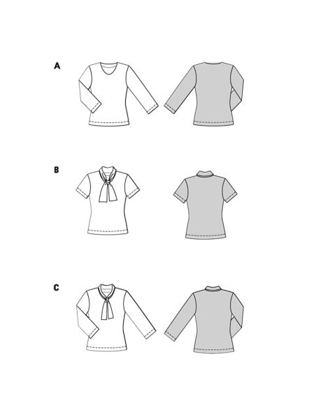 T-shirt patroon - Burda 5689