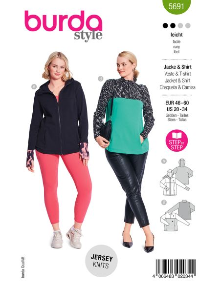 T-shirt patroon - Burda 5691