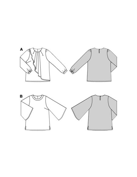 Blousepatroon - Burda 5692