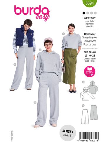Sweatshirt patroon - Burda 5694