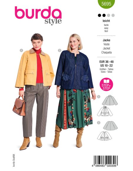 Jas patroon - Burda 5695