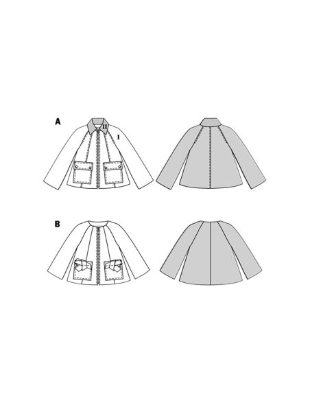 Jas patroon - Burda 5695